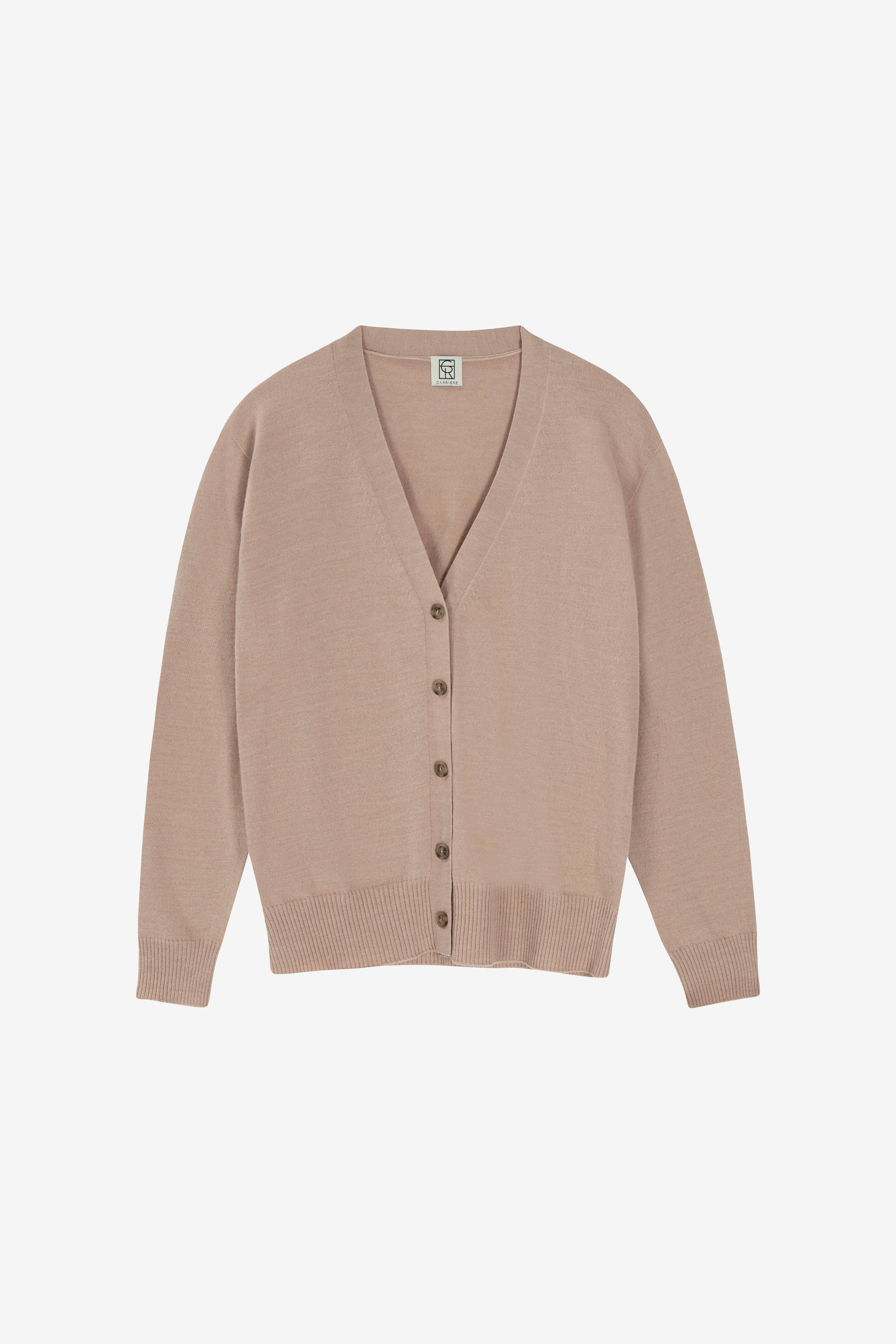 [Carriere케리에르]MERINO FINE WOOL BLEND WHOLEGARMENT KNIT CARDIGAN [W CONCEPT]