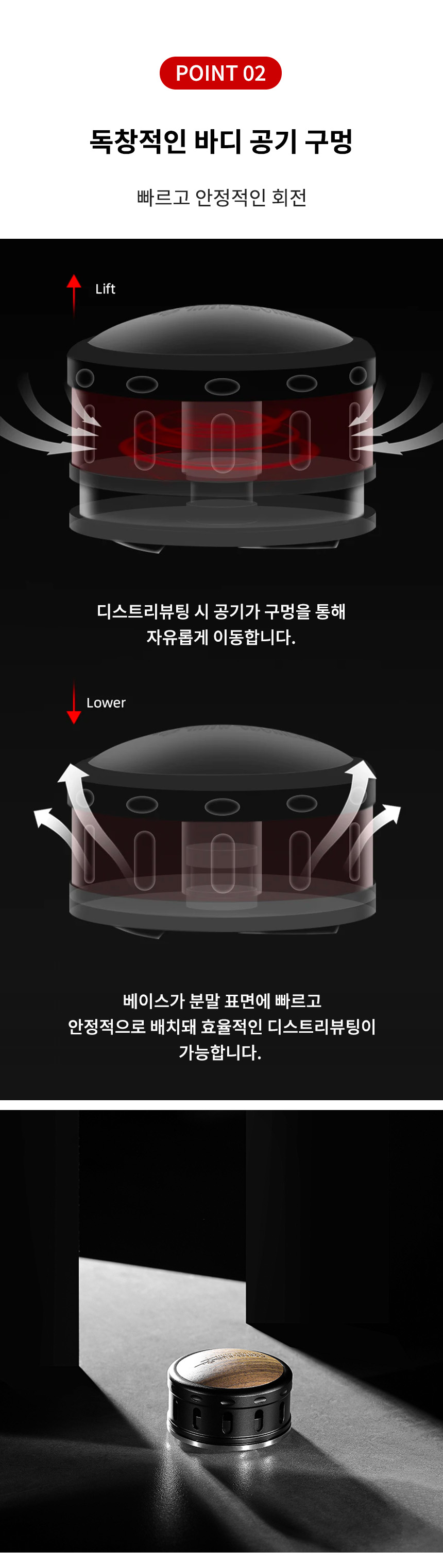 쓰리바머 팔콘         
  디스트리뷰터 독창적인 바디 공기 구멍 빠르고 안정적인 회전 업소용 바리스타툴