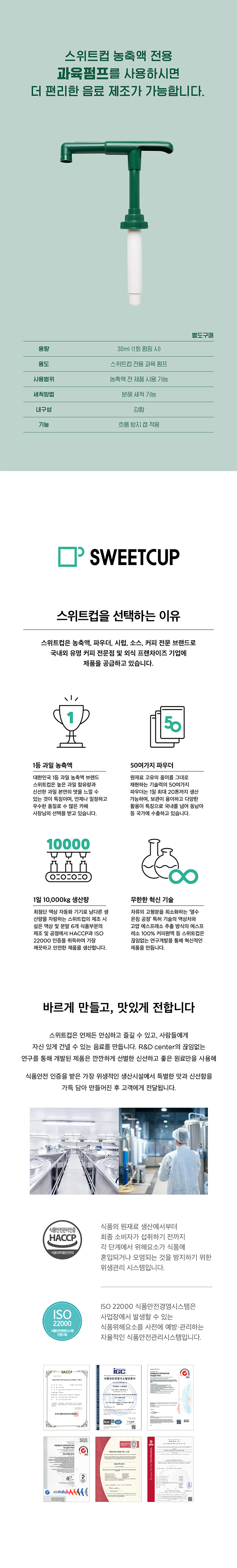 스위트컵 복숭아 농축액 활용 이미지 – 복숭아 에이드와 아이스티 등 다양한 음료 베이스 연출