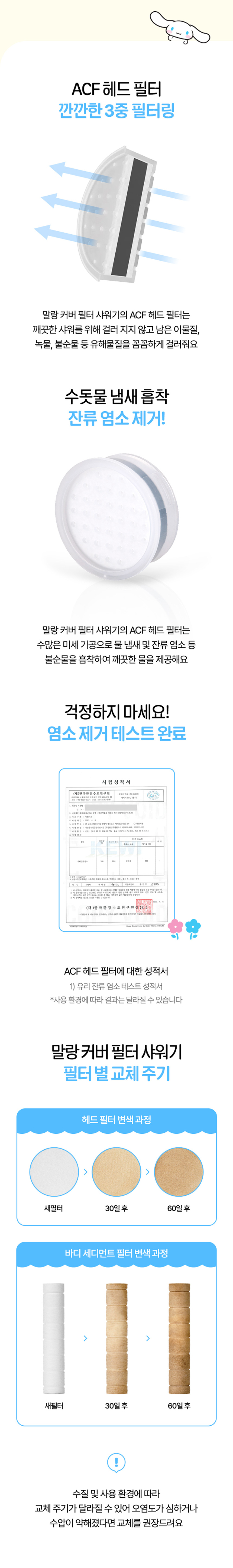 말랑 커버 필터 샤워기