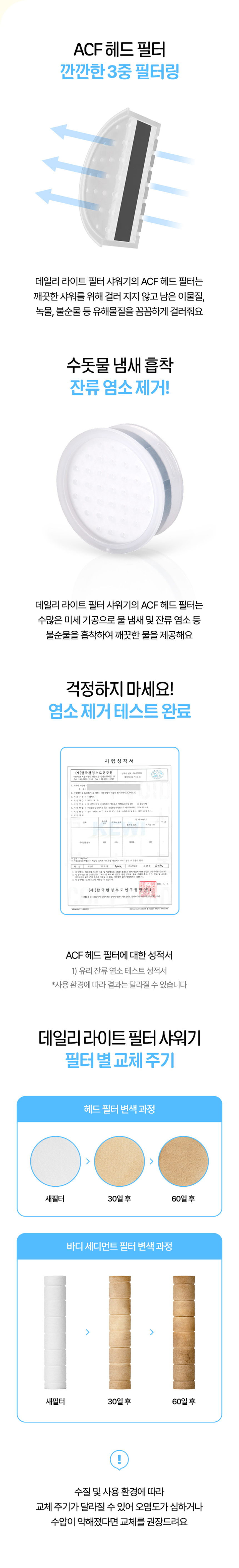 [라이트] 데일리 필터 샤워기 리필필터