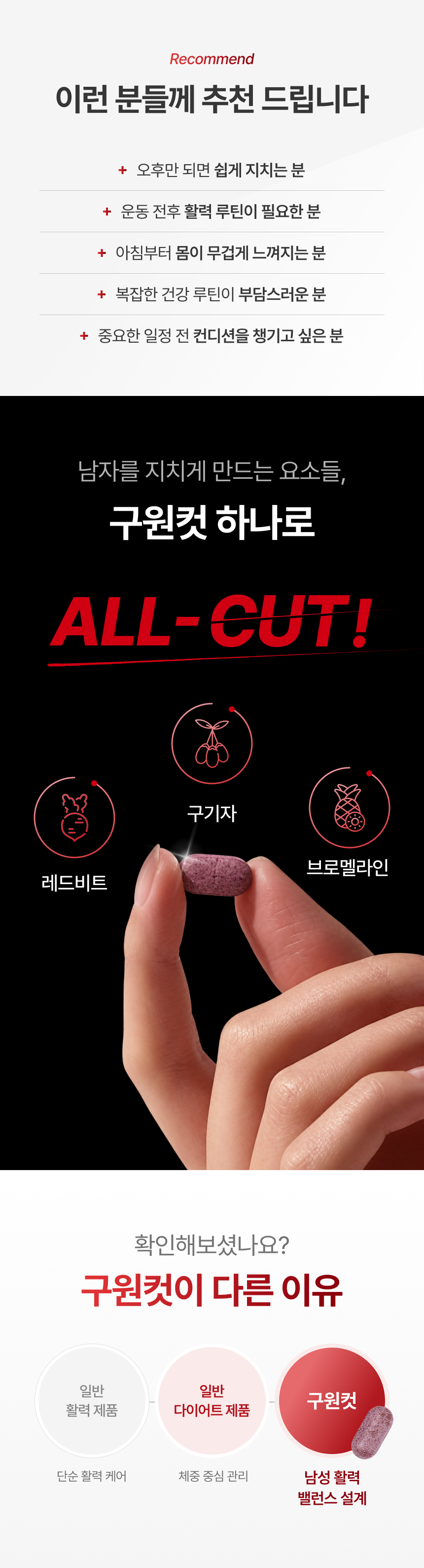 [광고 전용 비밀 특가] 구원컷 구기자 고함량 브로멜라인 레드비트