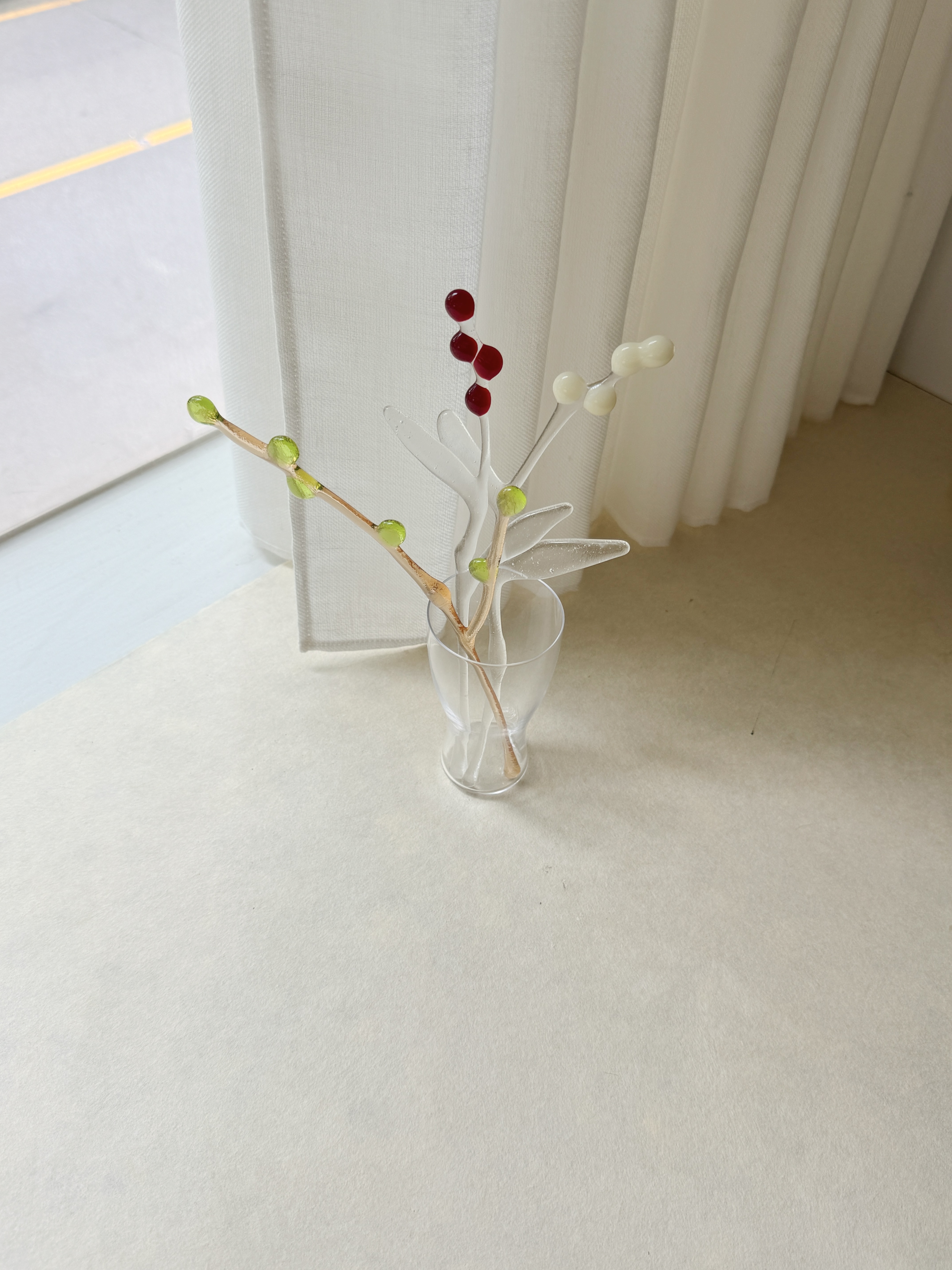 [유리편집] 유리 가지 꽃