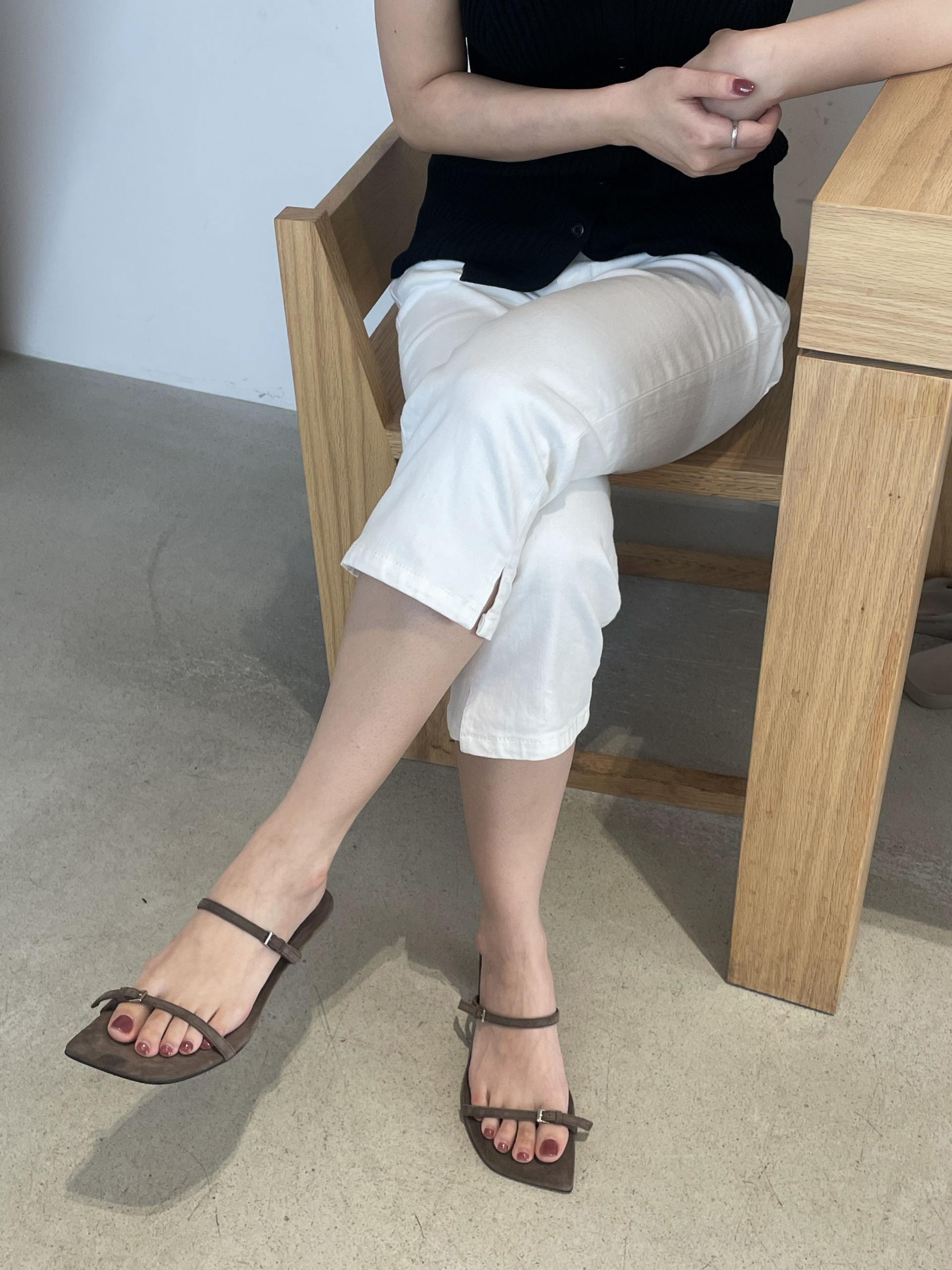 [PRE-ORDER] SELENE TWO STRAP MULE SANDAL_CACAO