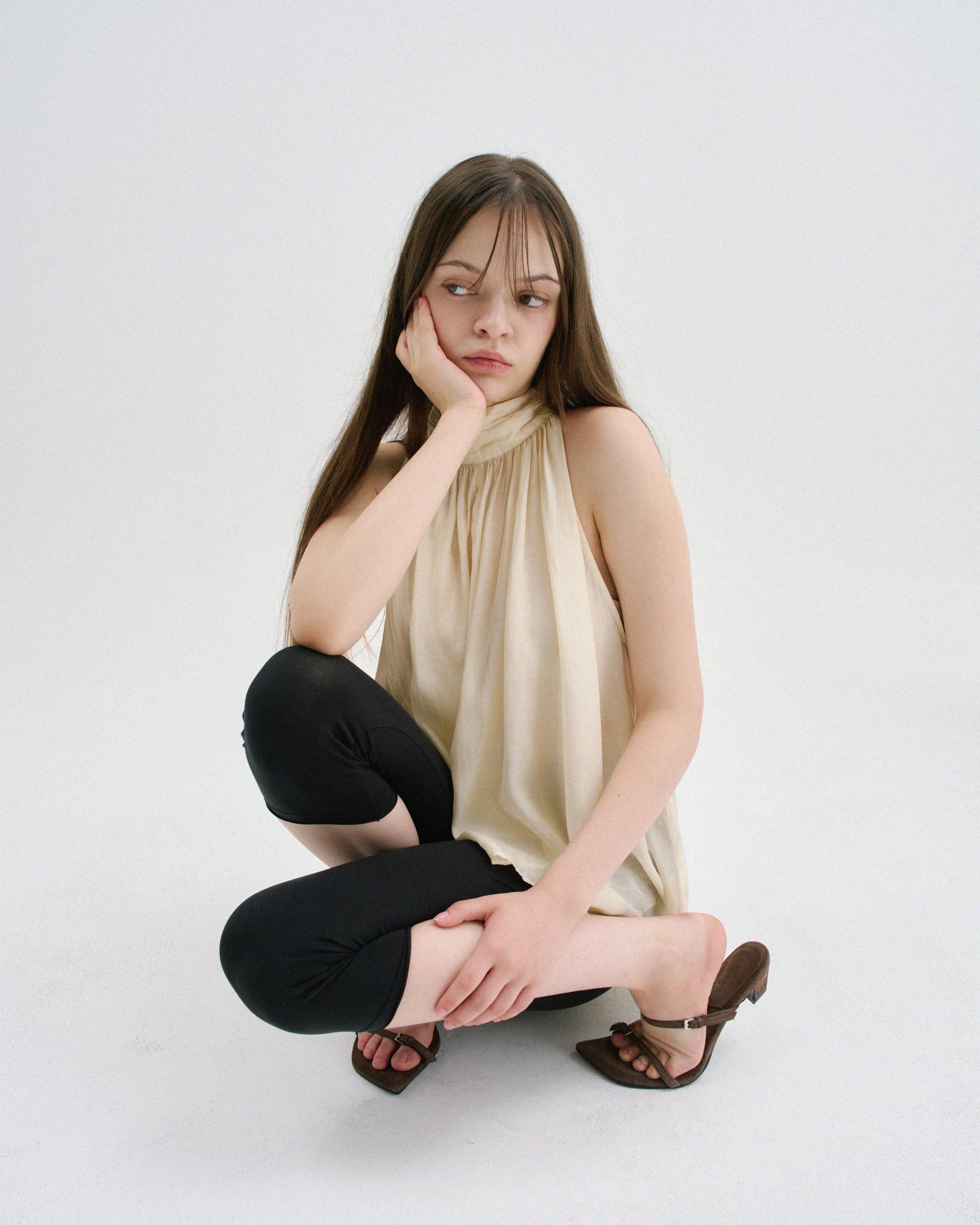 SELENE TWO STRAP MULE SANDAL_CACAO