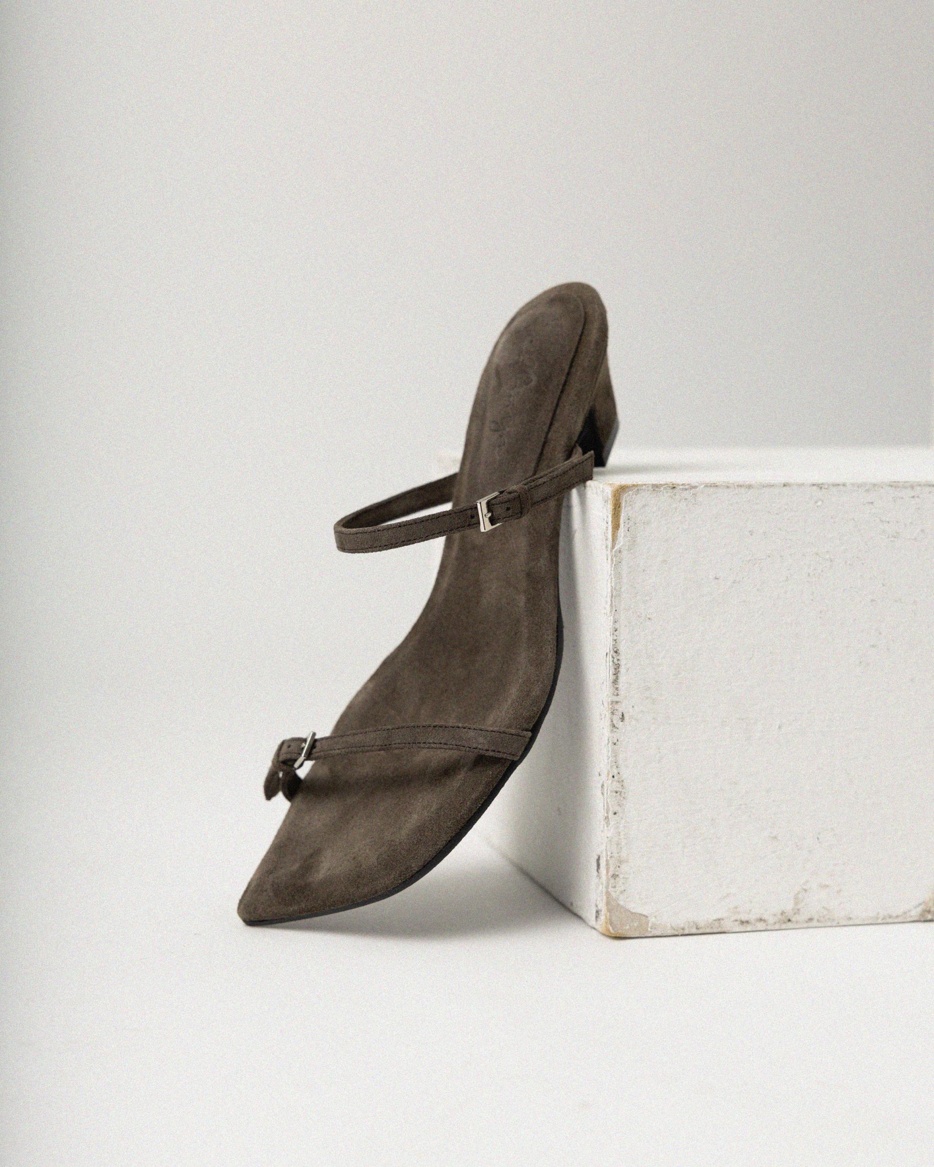 SELENE TWO STRAP MULE SANDAL_CACAO