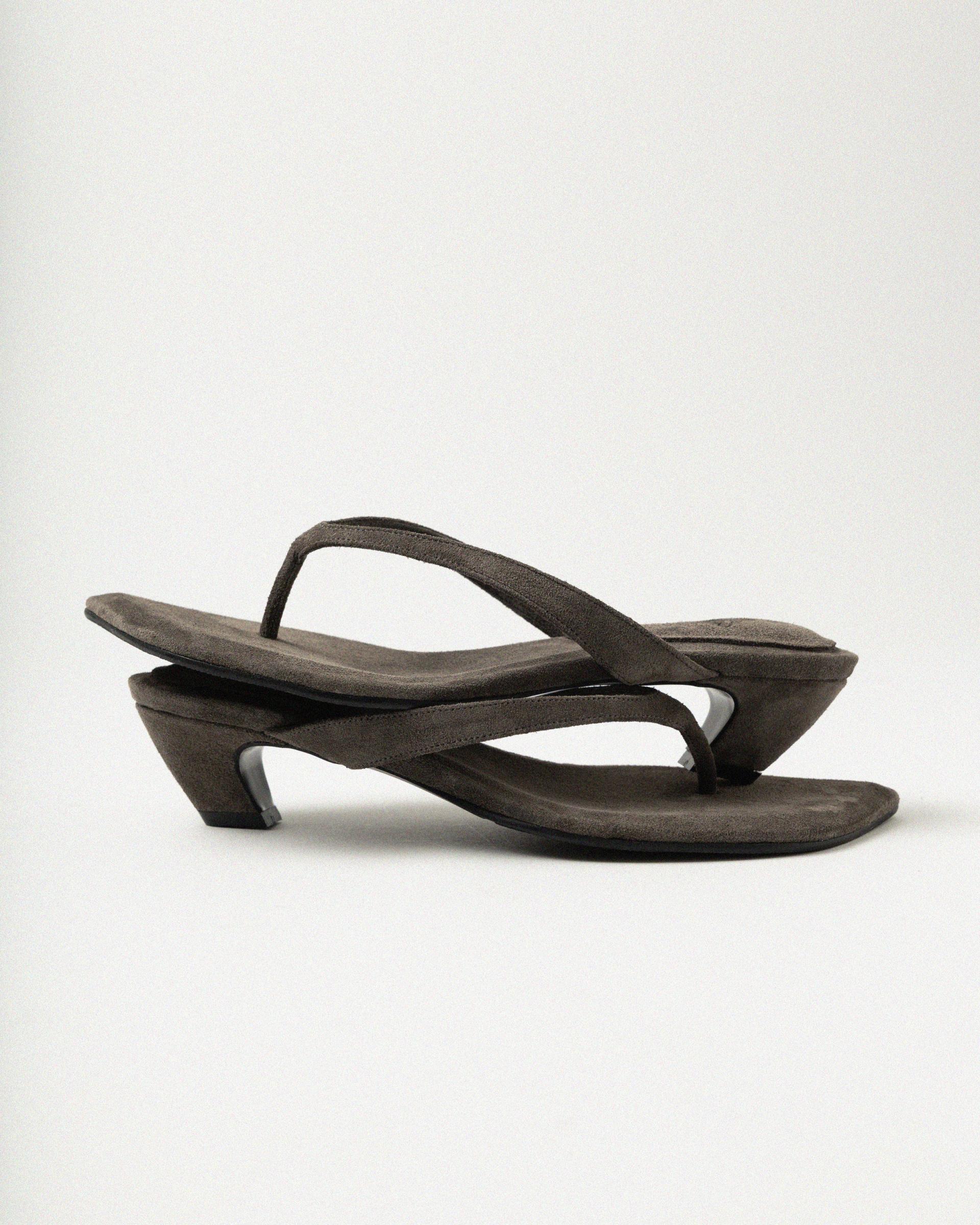 SELENE SLIM FLIP-FLOP_MUSHROOM GREY