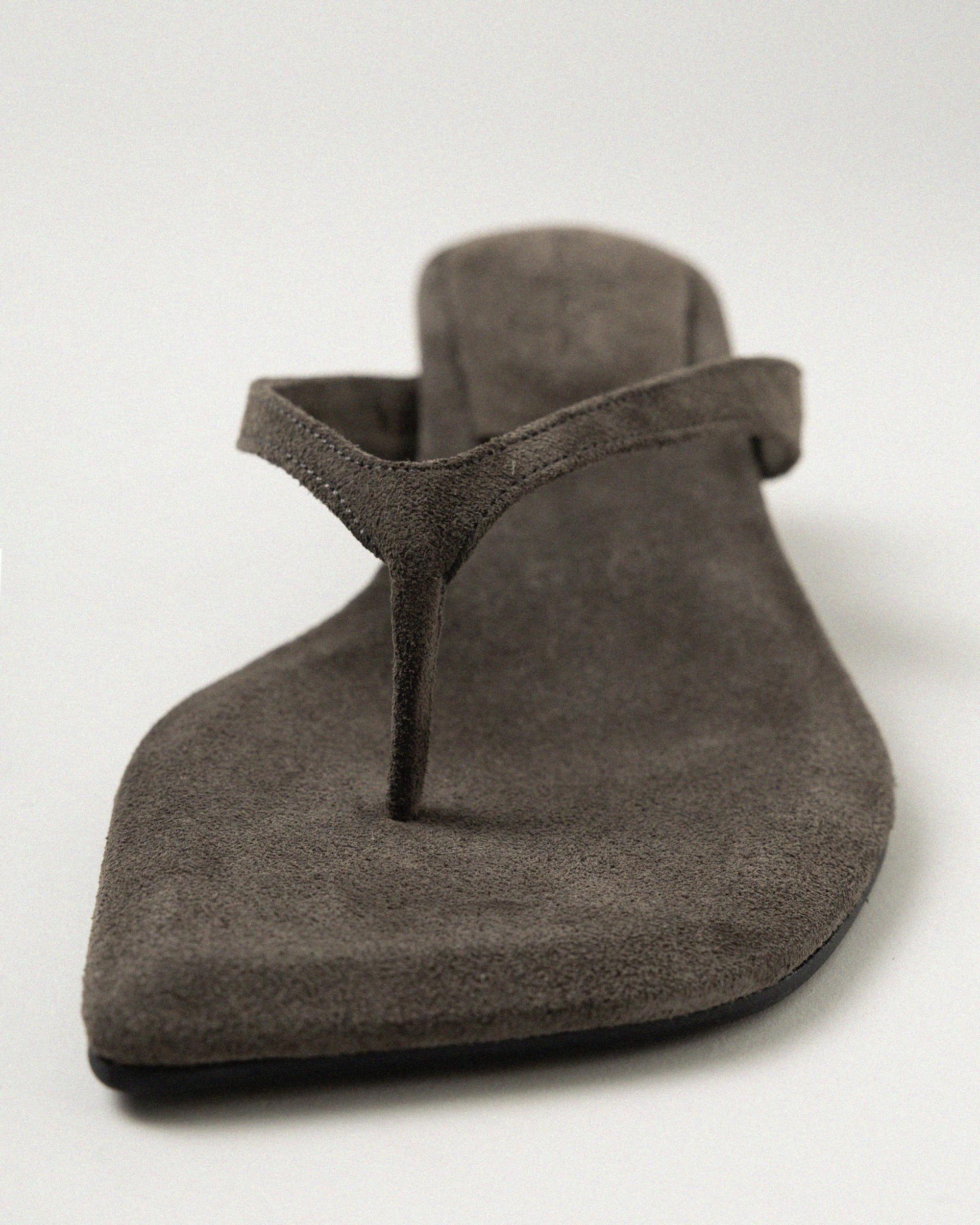 SELENE SLIM FLIP-FLOP_MUSHROOM GREY