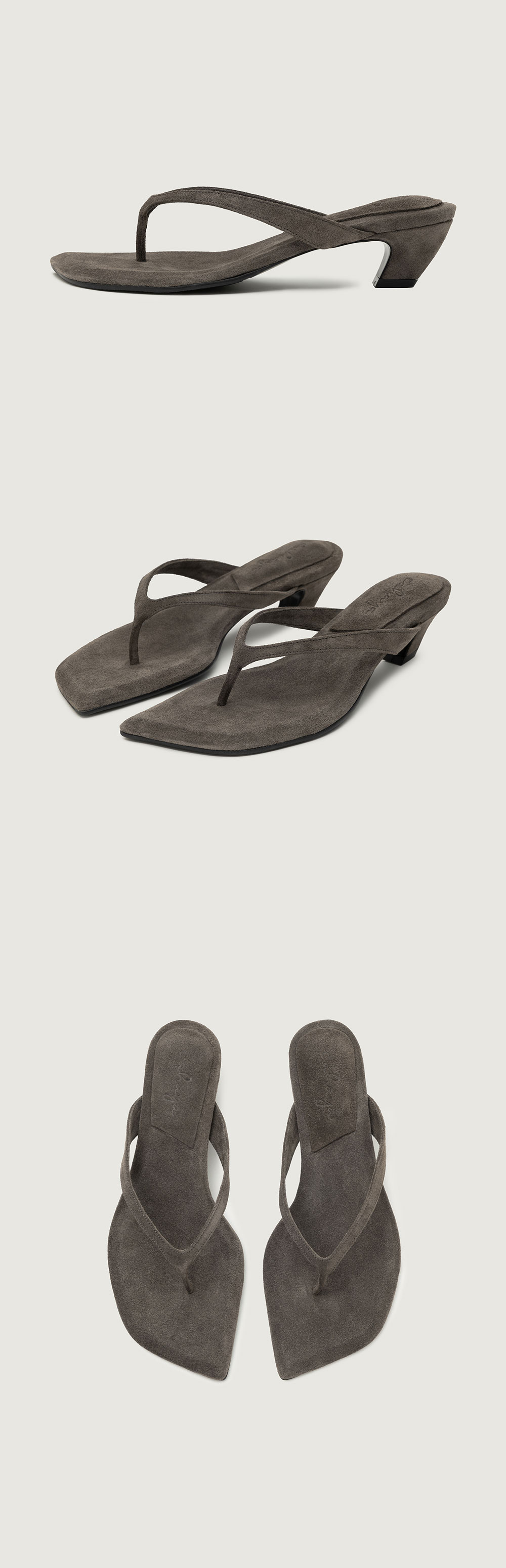 SELENE SLIM FLIP-FLOP_MUSHROOM GREY