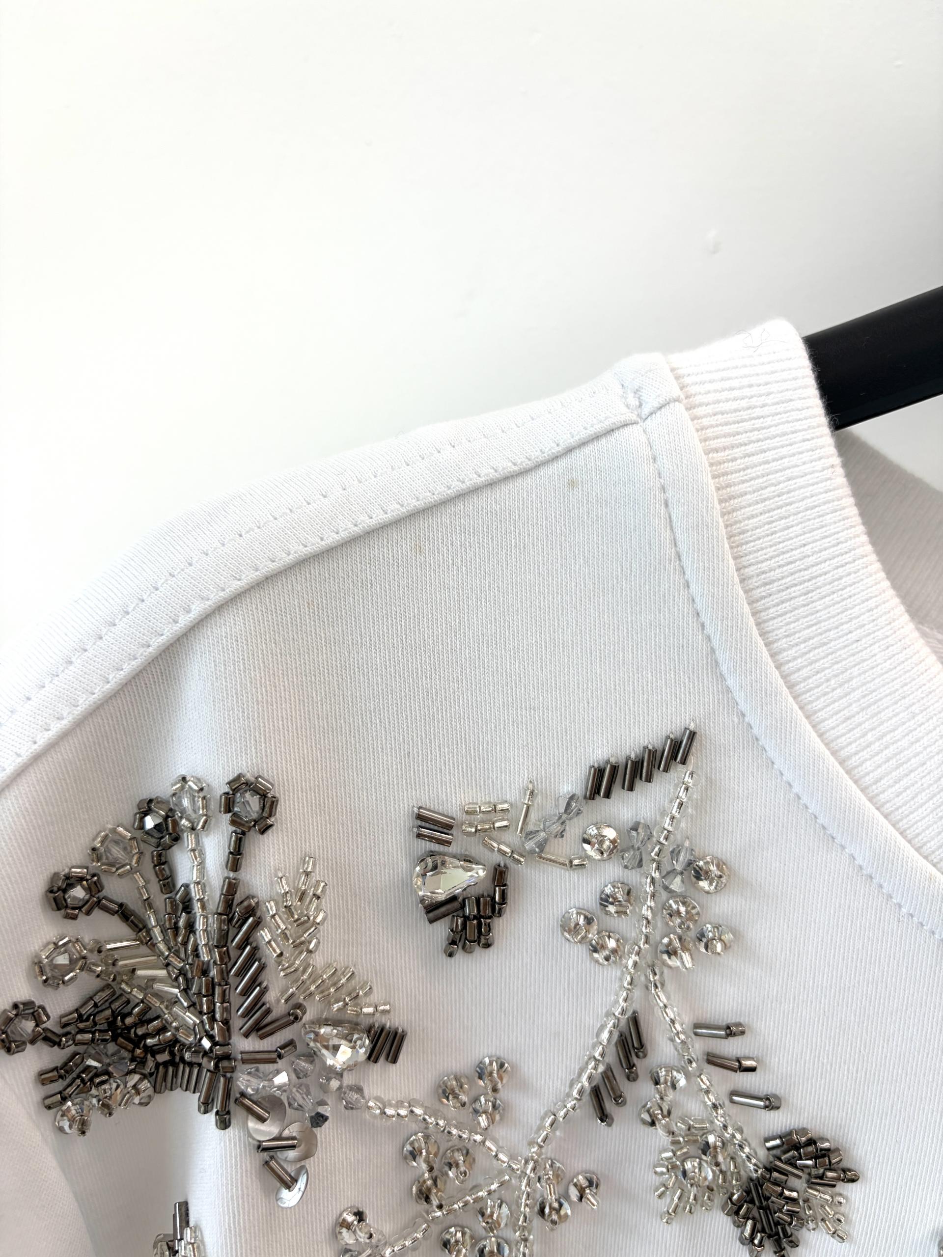 (수입) beads tee (M사이즈)