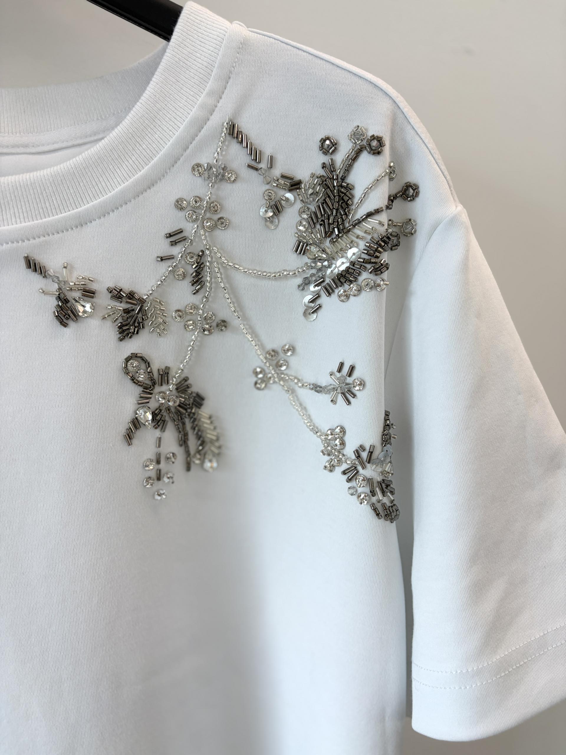 (수입) beads tee (M사이즈)