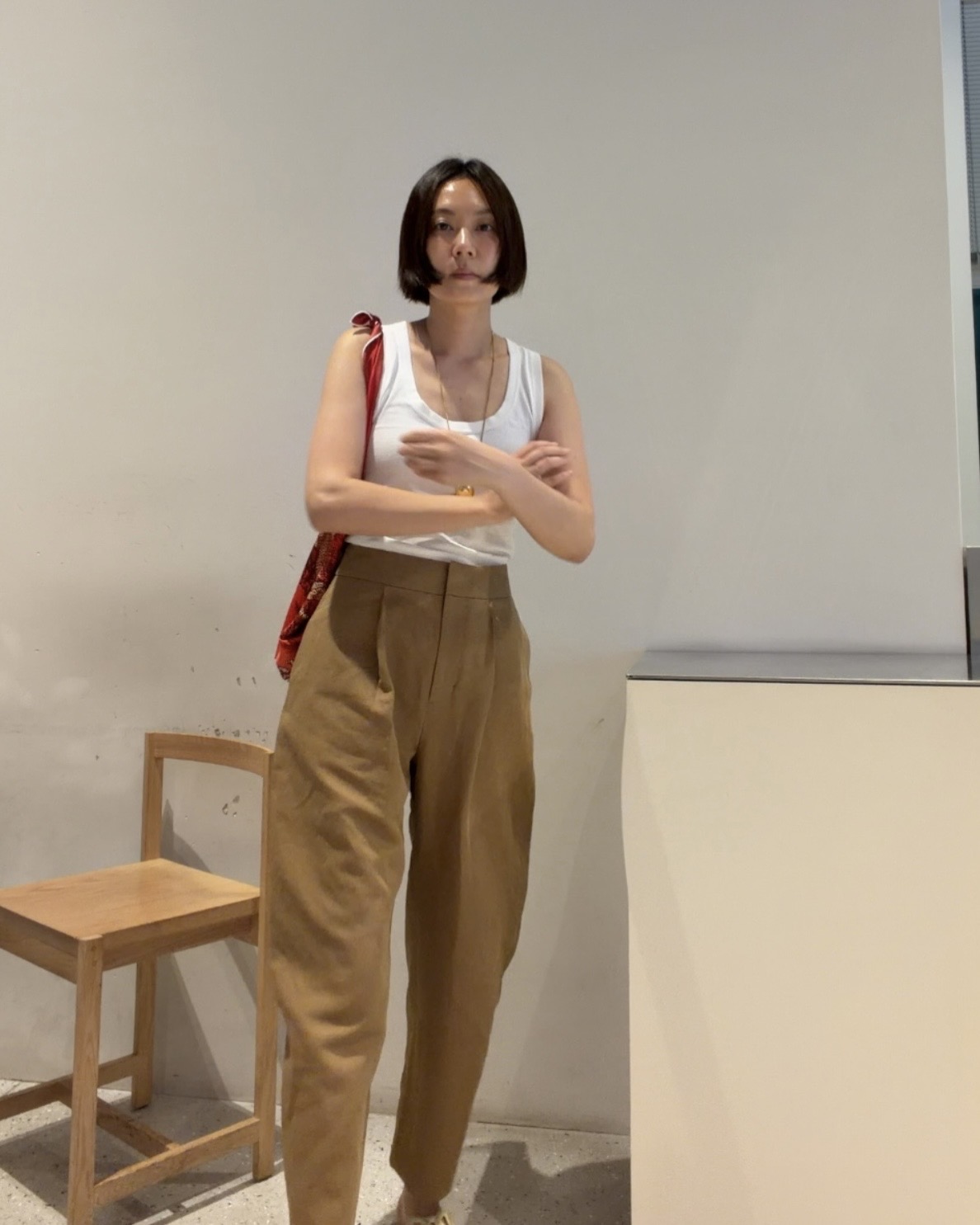 Wide slacks