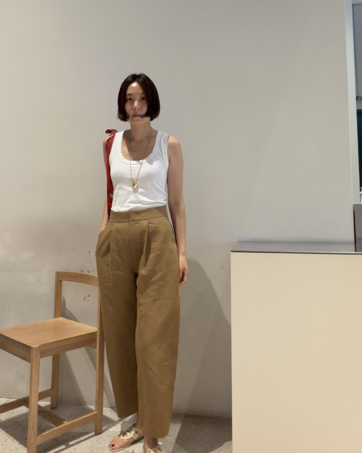 Wide slacks