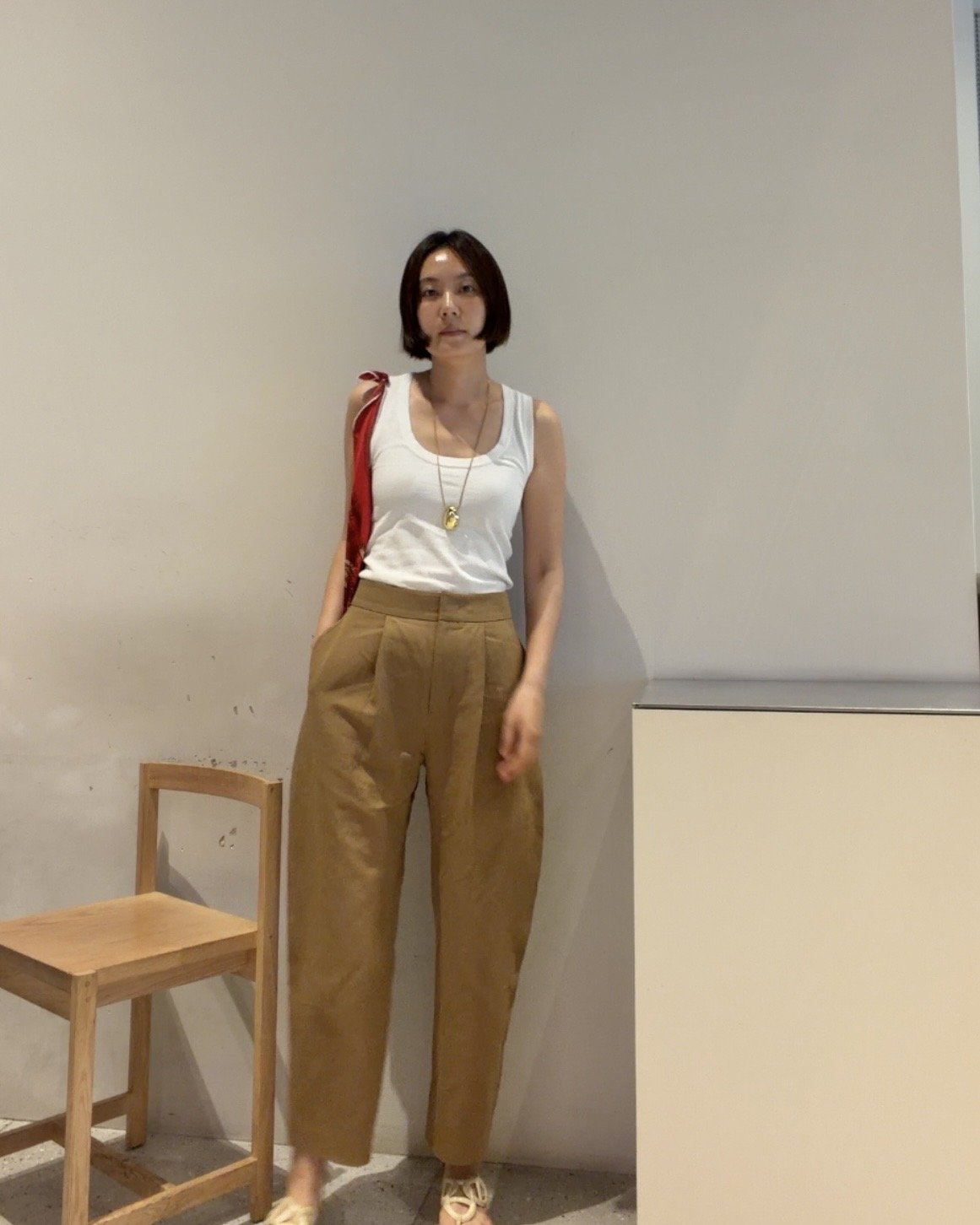 Wide slacks