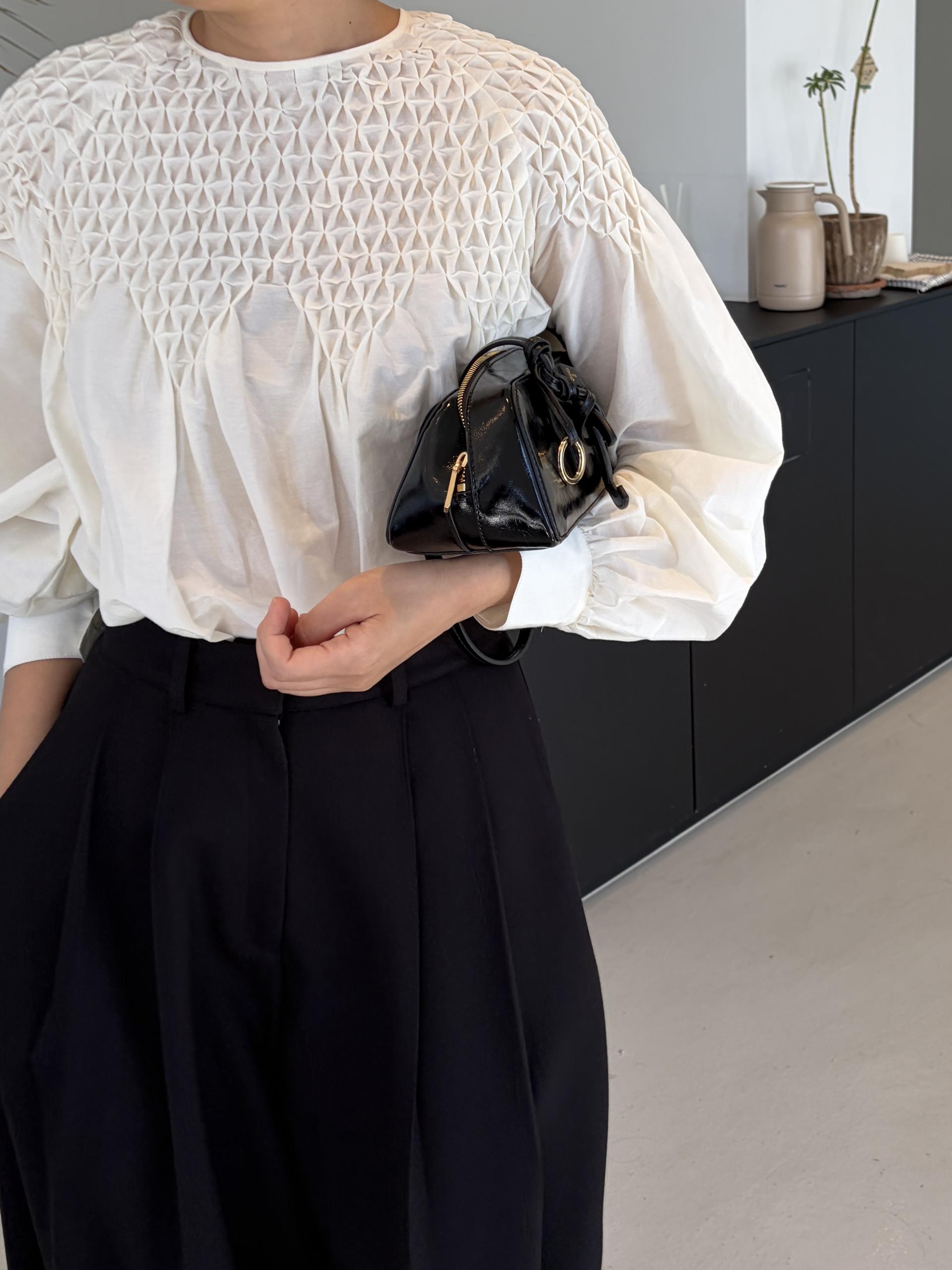 (수입) silk cotton Blouse