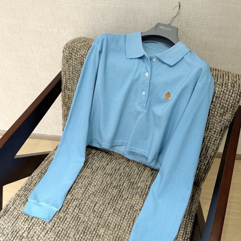 (수입) pra*** crop shirts