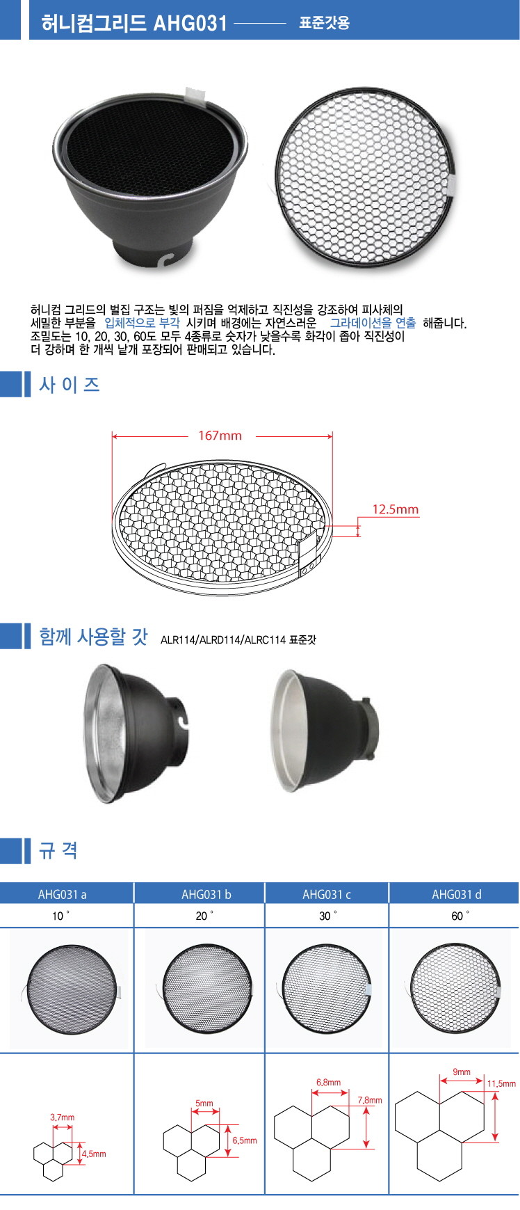 AURORA 허니콤 그리드 키트 상세 정보 1