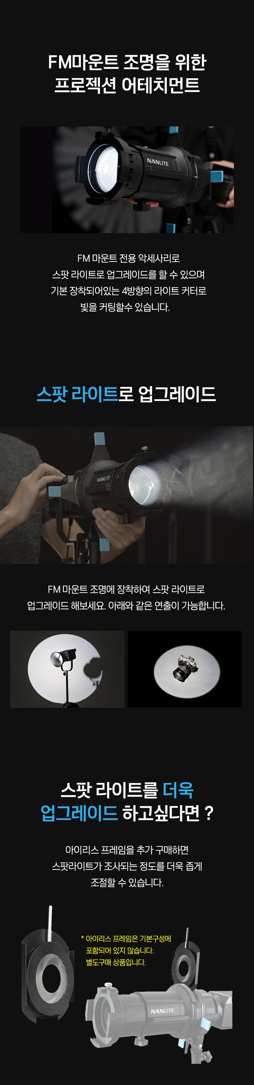 NANLITE PJ-FMM-36 프로젝션 어테치먼트 / Forza 포르자60,60B,150 호환 상세 정보 3
