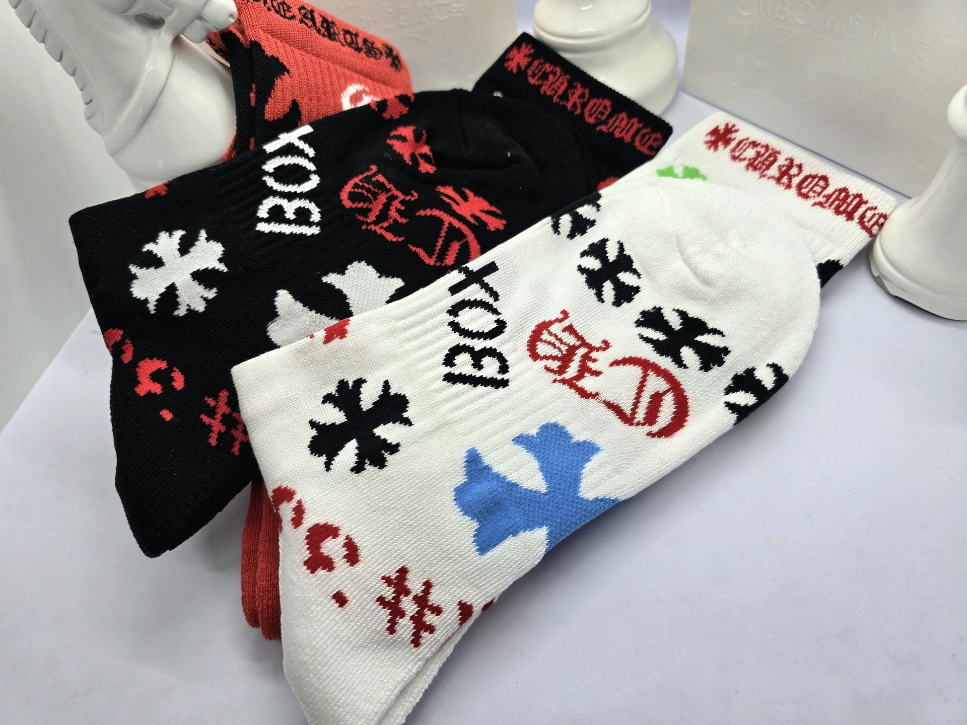 크롬하츠 멀티 프린트 삭스 3PACK (M) (NEW)