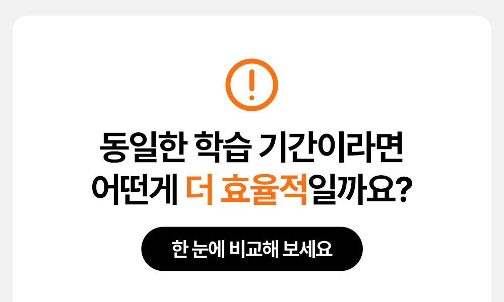 동일한 토익공부학습기간이라면 어떤게 효율적일까요?