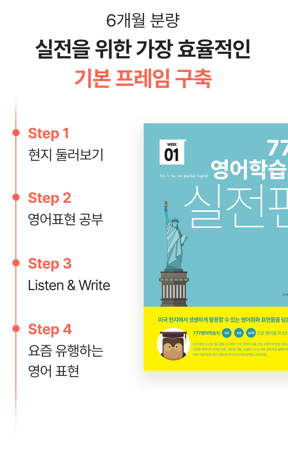 6개월 분량 실전을 위한 가장 효율적인 영어 기본 프레임 구축