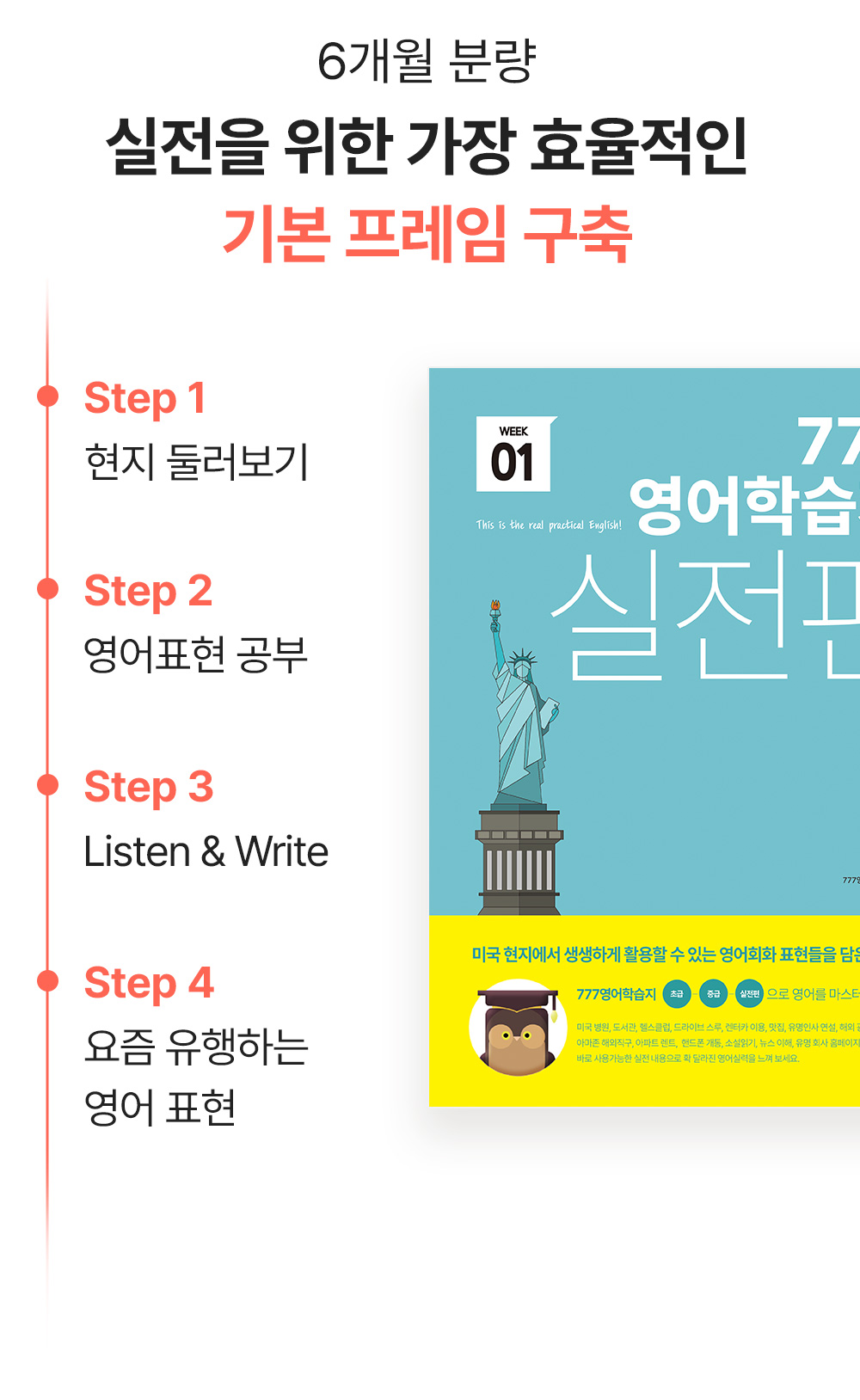 6개월 분량 실전을 위한 가장 효율적인 영어 기본 프레임 구축