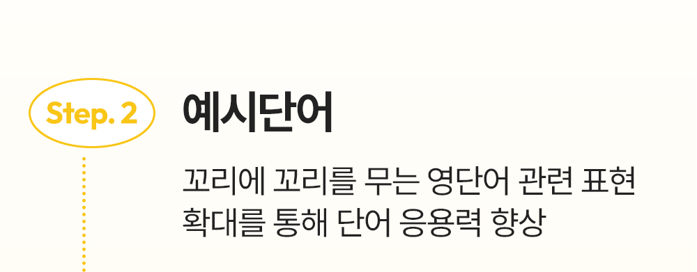 예시단어 단어 응용력 향상