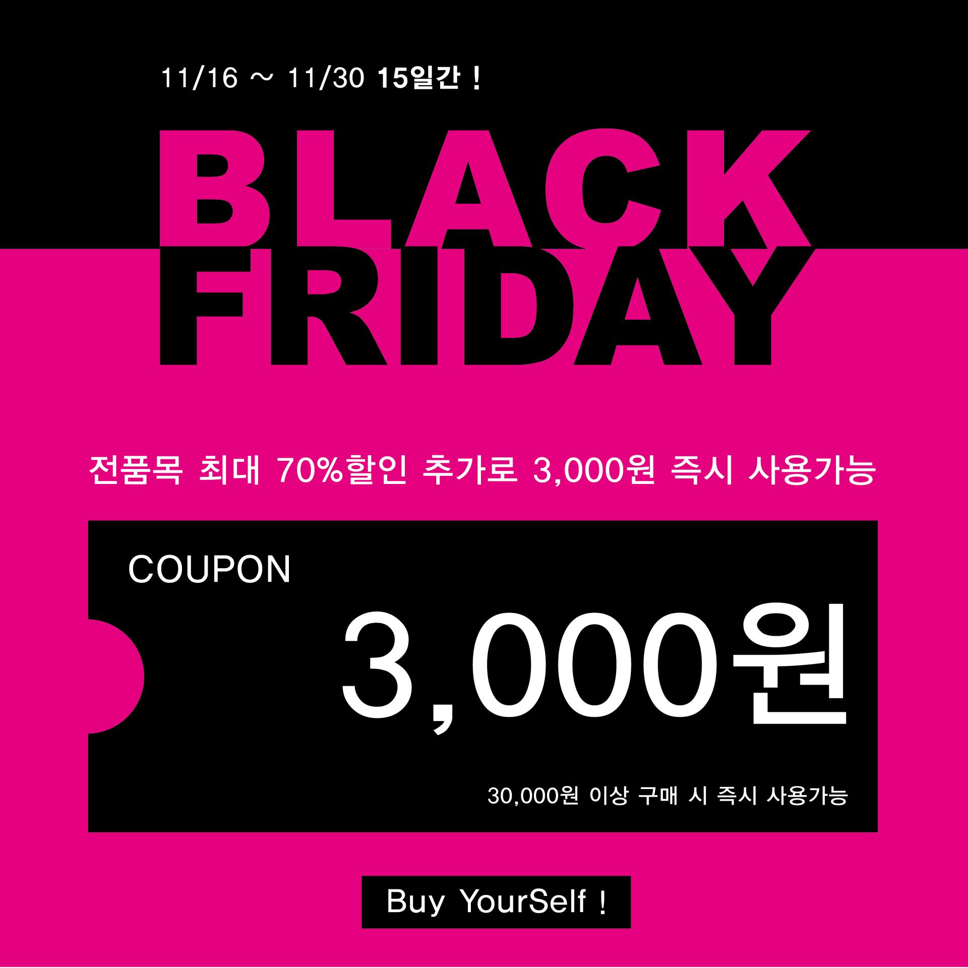 이벤트종료] ♥Black Friday Event♥ : Event