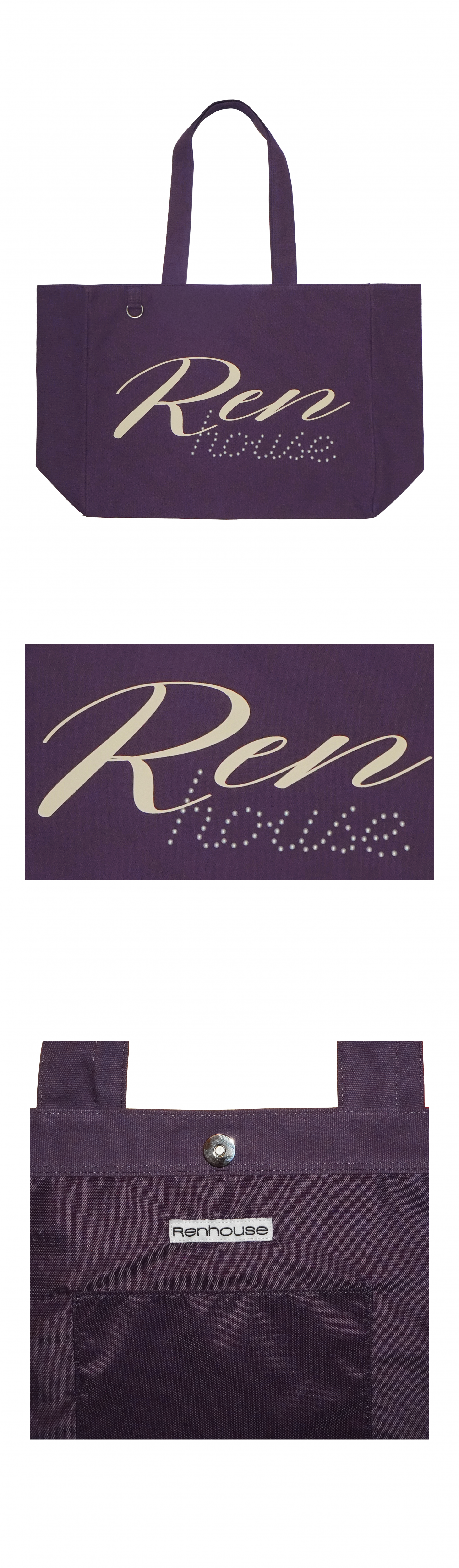 RENHOUSE BIG TOTE BAG PURPLE