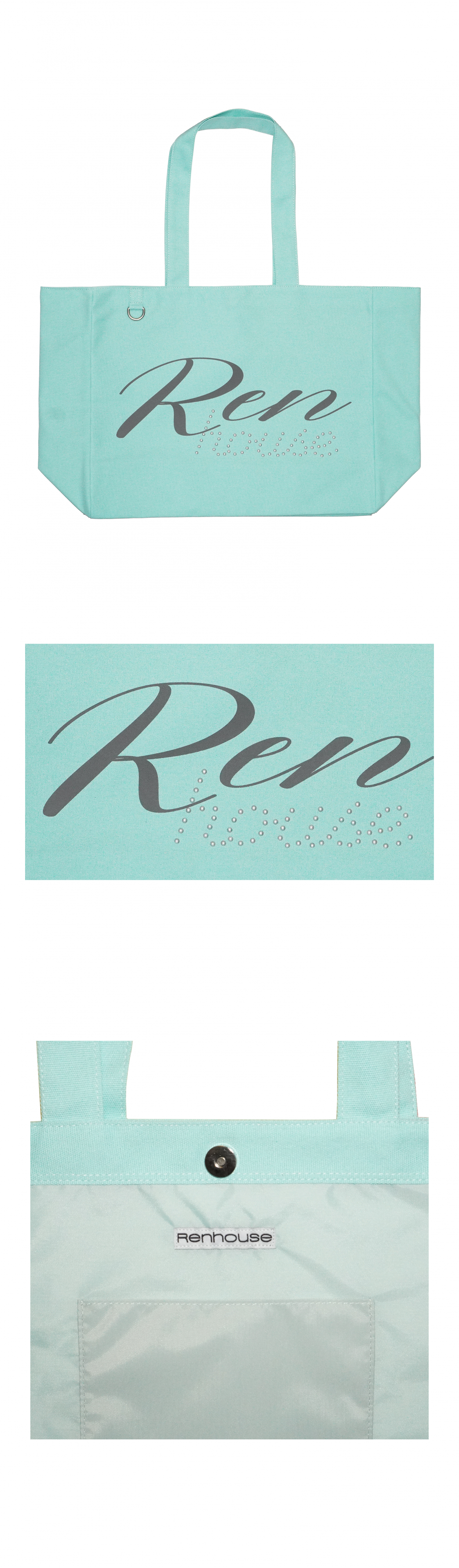 REHHOUSE BIG TOTE BAG MINT