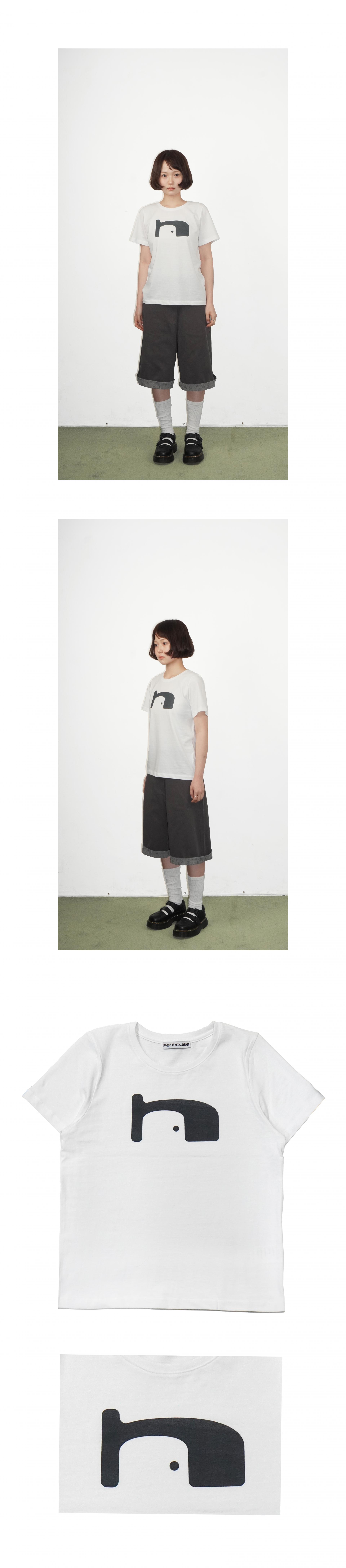 HOUSE LOGO T SHIRTS WHITE