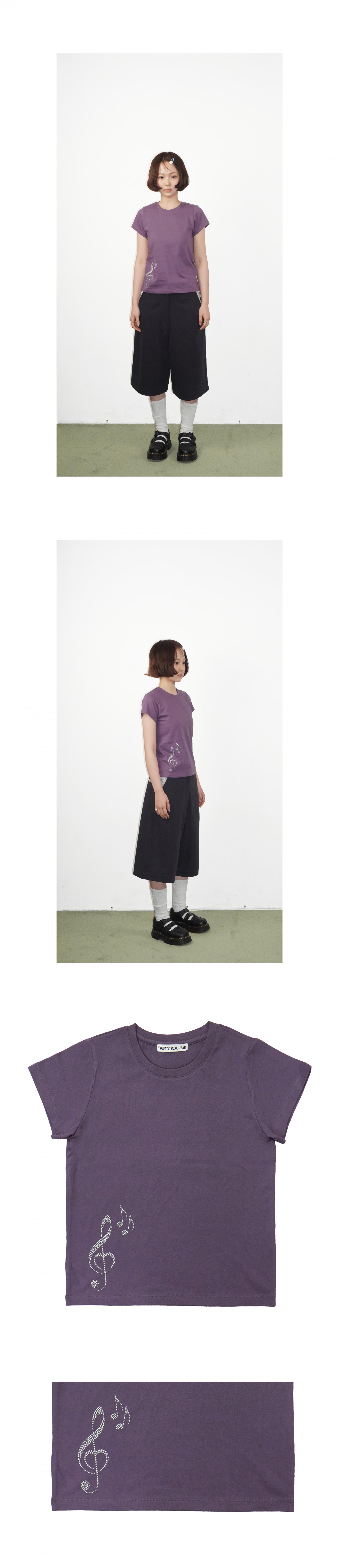 NOTE HOTFIX T-SHIRTS PURPLE