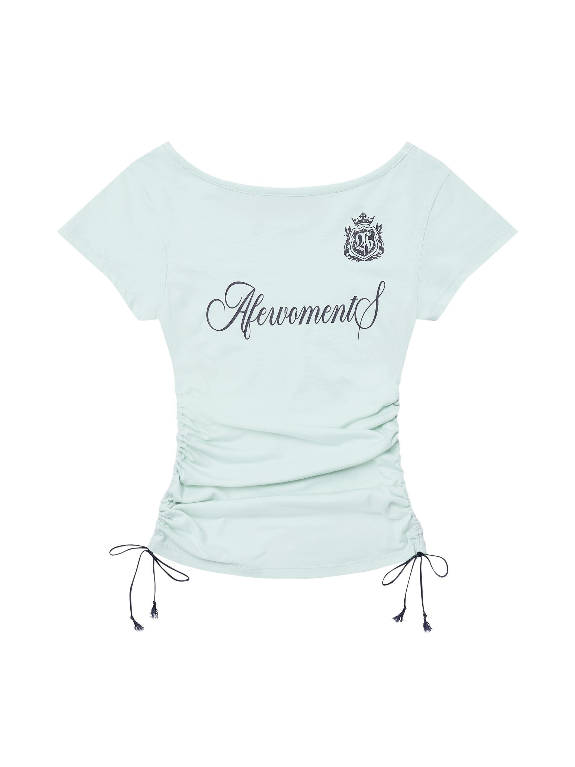 Emblem string tee mint