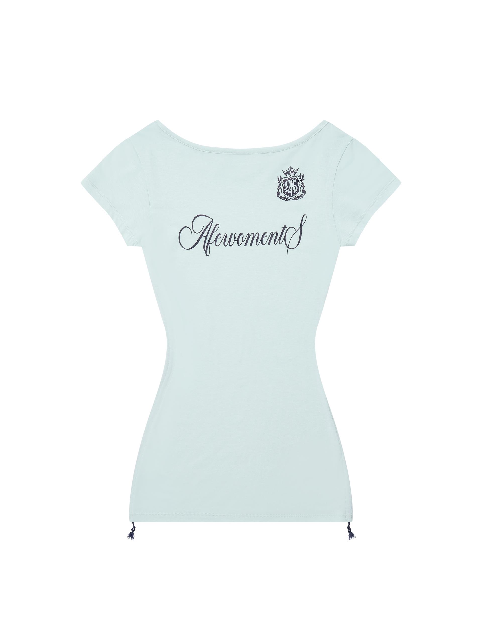 Emblem string tee mint