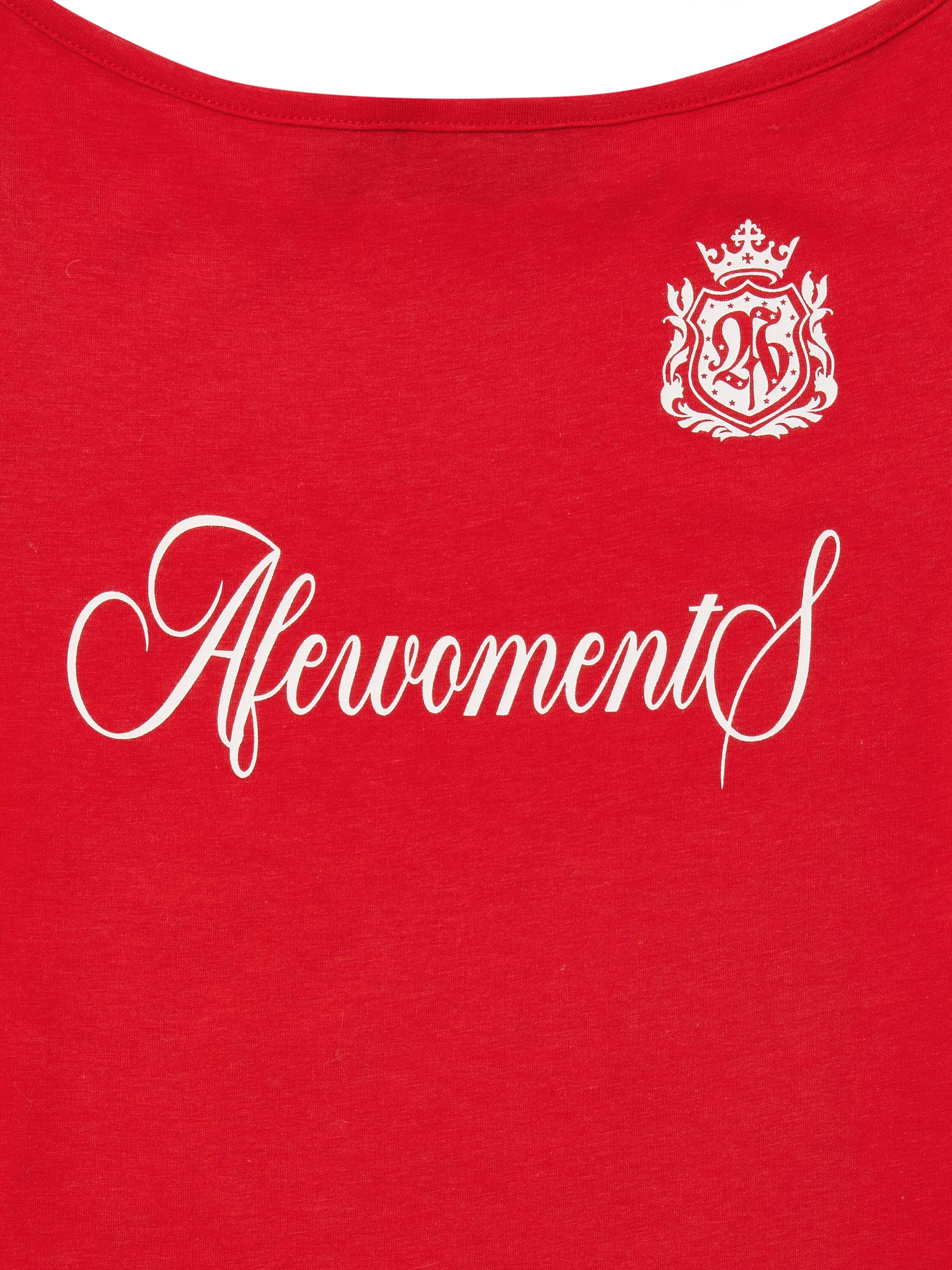 Emblem string tee red