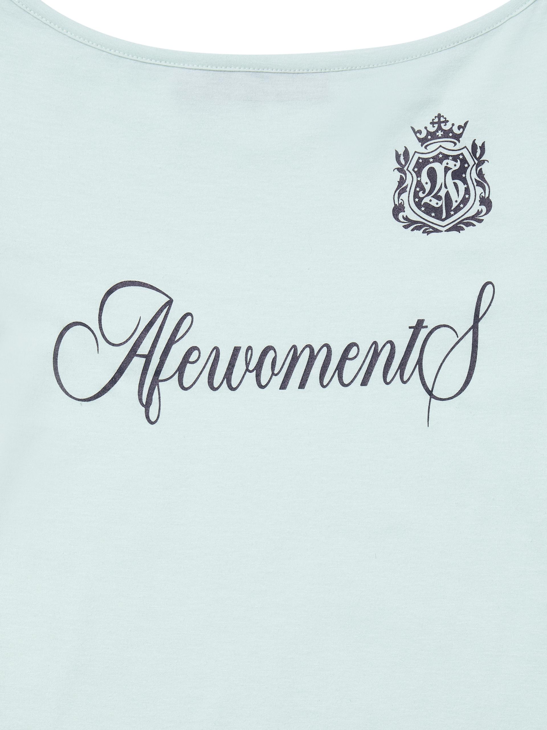 Emblem string tee mint