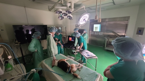 메디인테크는 '전동식 스마트 동물용 내시경 시스템'을 개발했다. [자료:메디인테크]