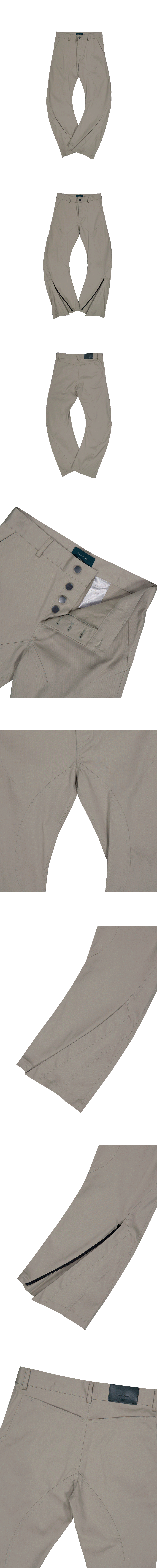 ARC CURVE PANTS - ECRU BEIGE