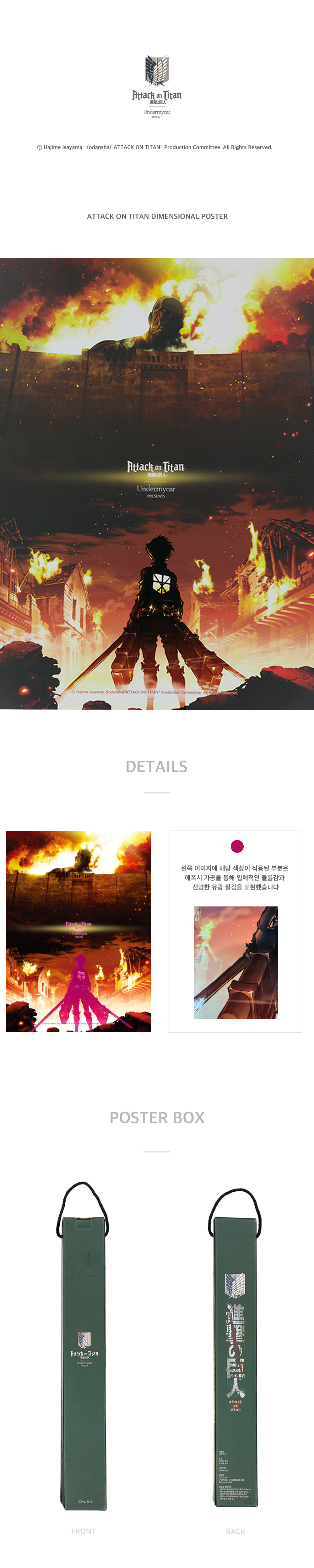 ATTACK ON TITAN DIMENSIONAL POSTER