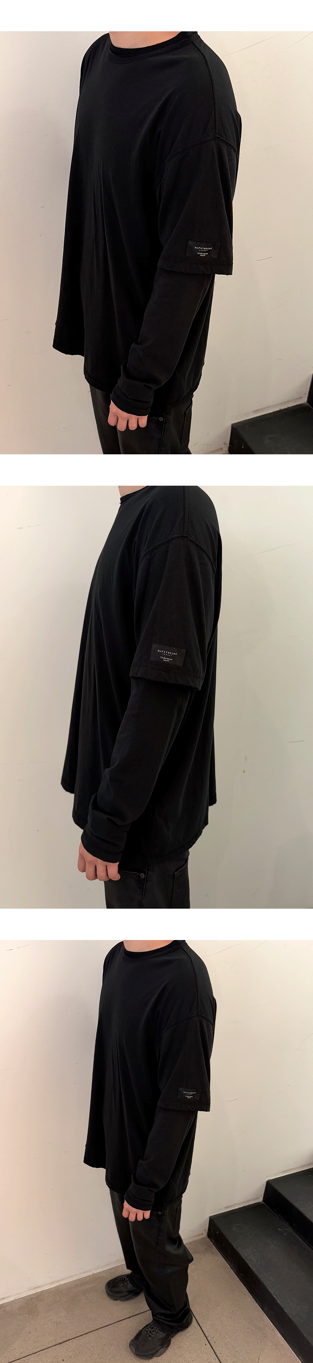 UNDERLAYER LONG SLEEVE T-SHIRTS - BLACK
