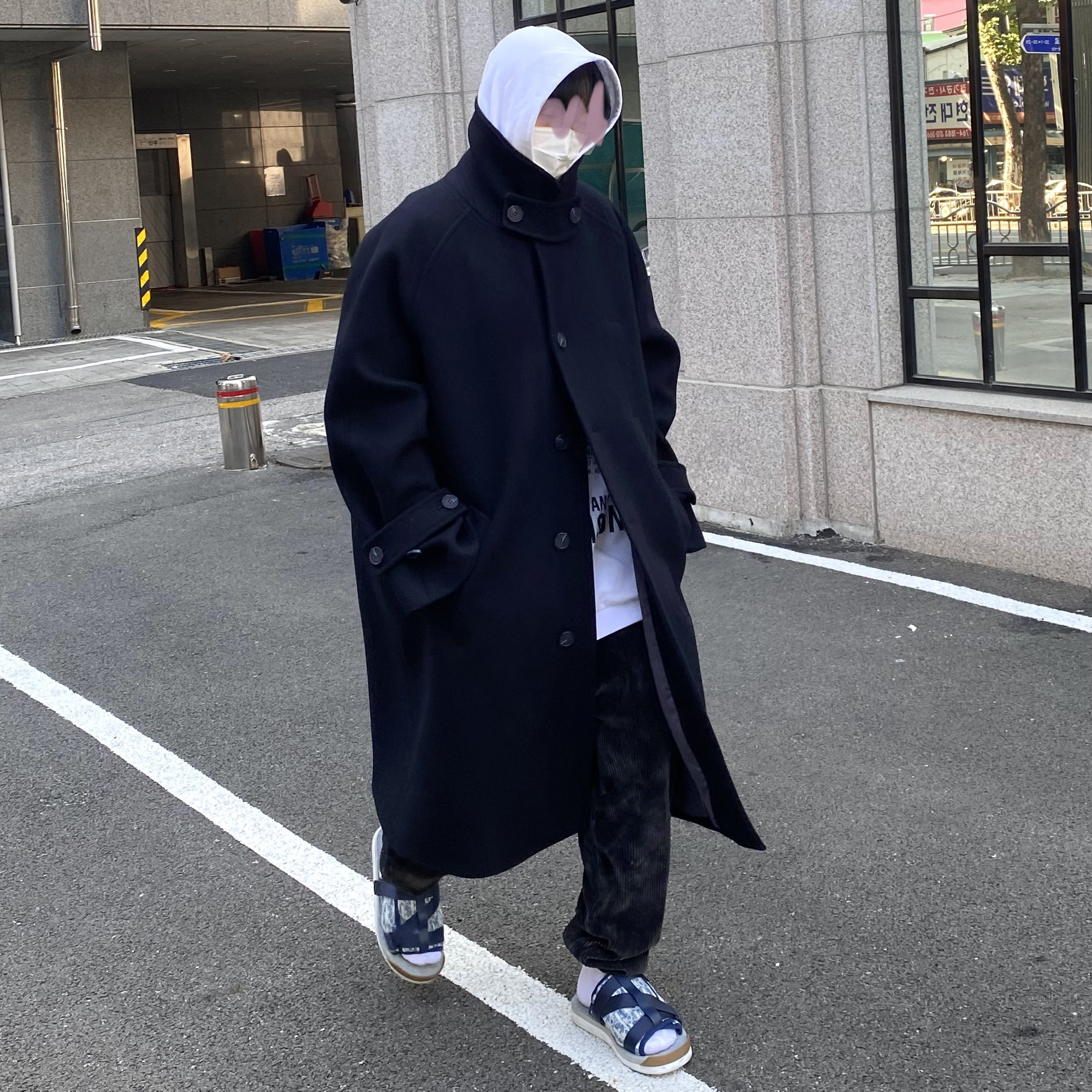 Undermycar OVERSIZED WOOL COAT素材ウール - ダッフルコート