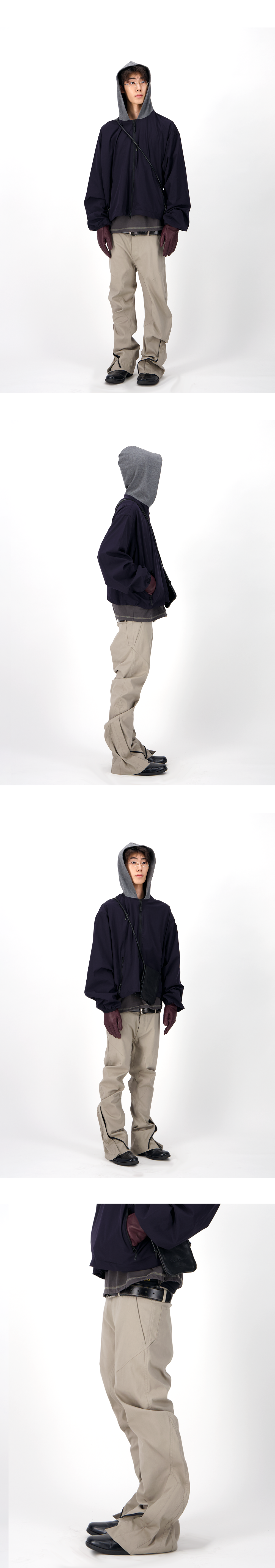 ARC CURVE PANTS - ECRU BEIGE