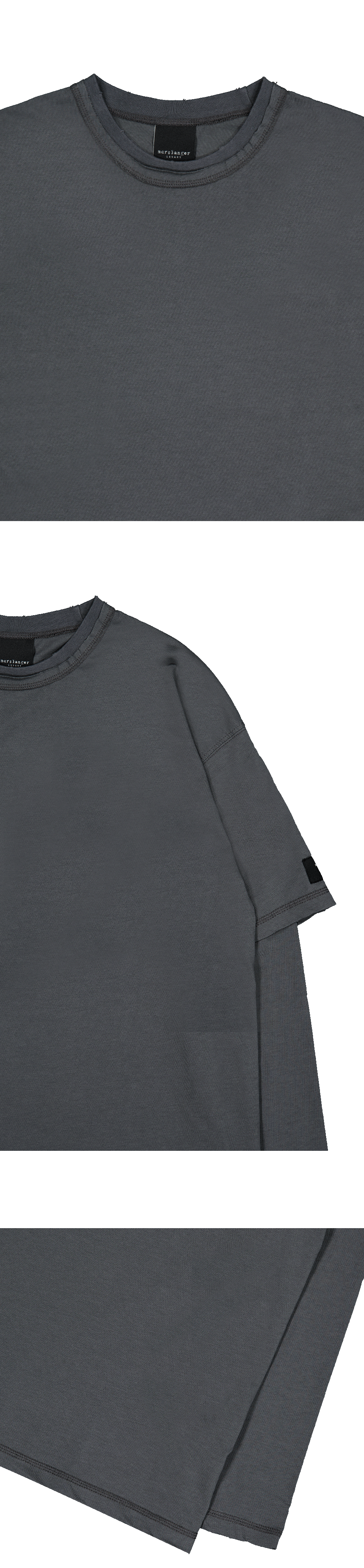 UNDERLAYER LONG SLEEVE T-SHIRTS - CHARCOAL GRAY