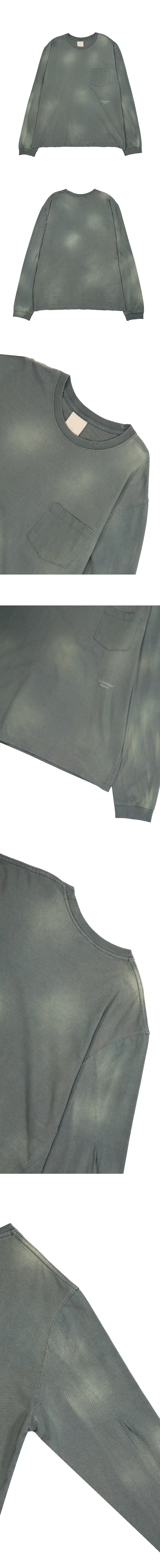 MU.165 Classic Logo Washed Pocket Long Sleeve Khaki