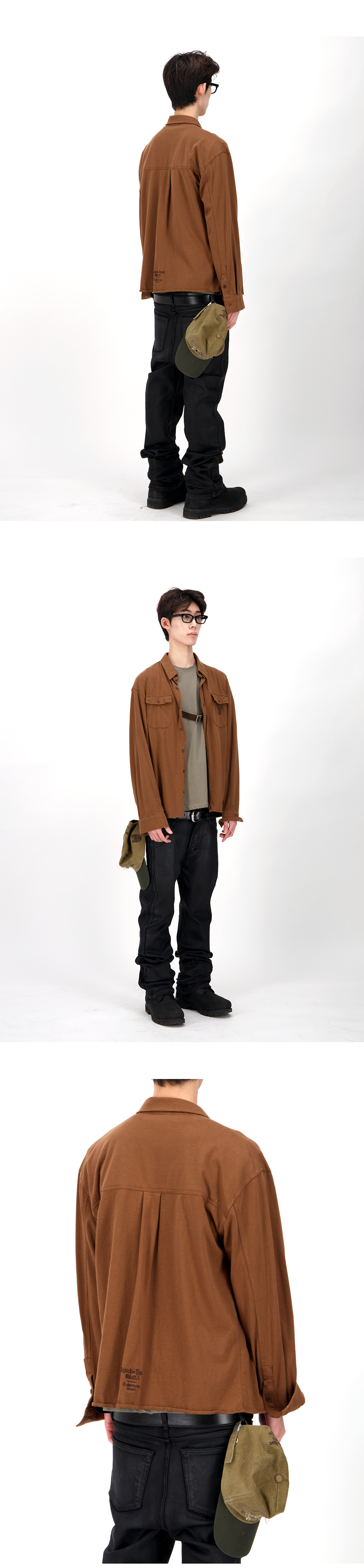 SURVEY CORPS COTTON FIELD SHIRT - SEPIA CAMEL