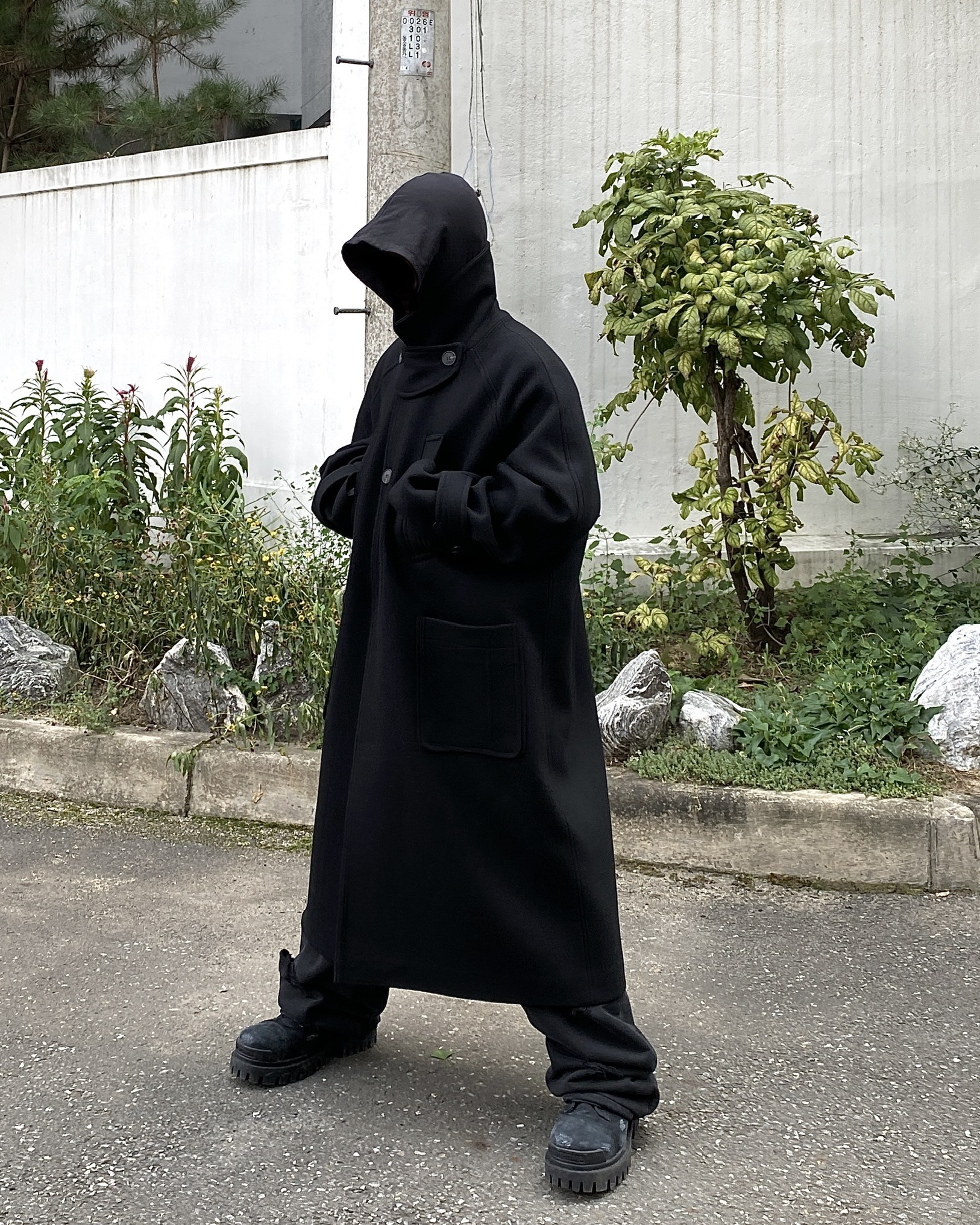 超安い】 ダッフルコート Undermycar OVERSIZED WOOL COAT ダッフル