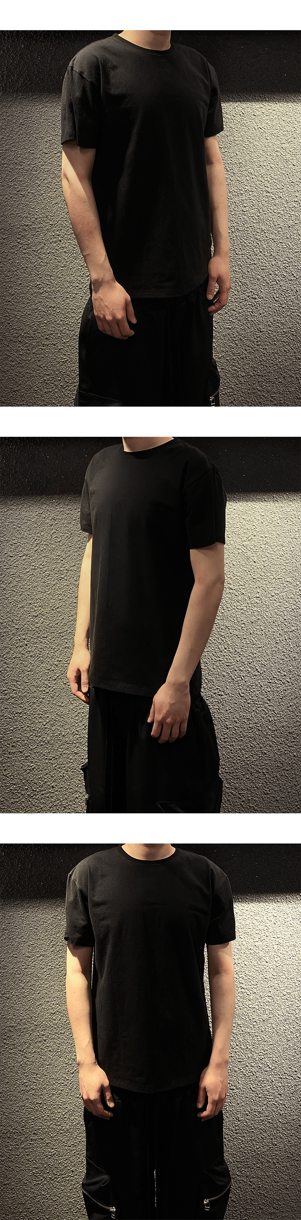 MU.80 Anti Fxxking Logo Play Muscle Fit Basic T-Shirts Melange Gray