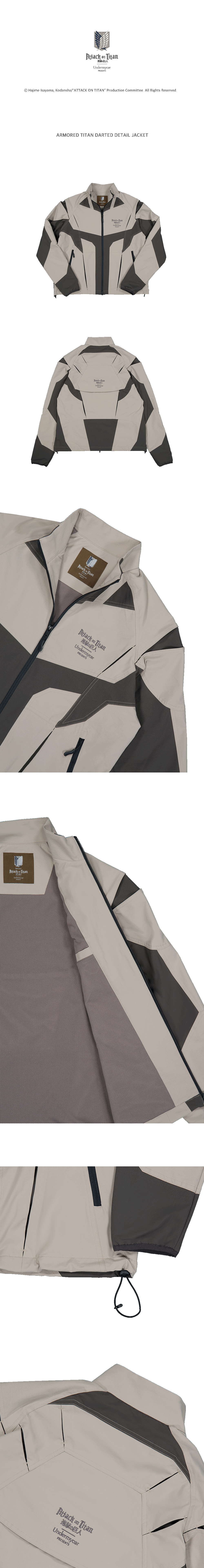 ARMORED TITAN DARTED DETAIL JACKET - SAND BEIGE