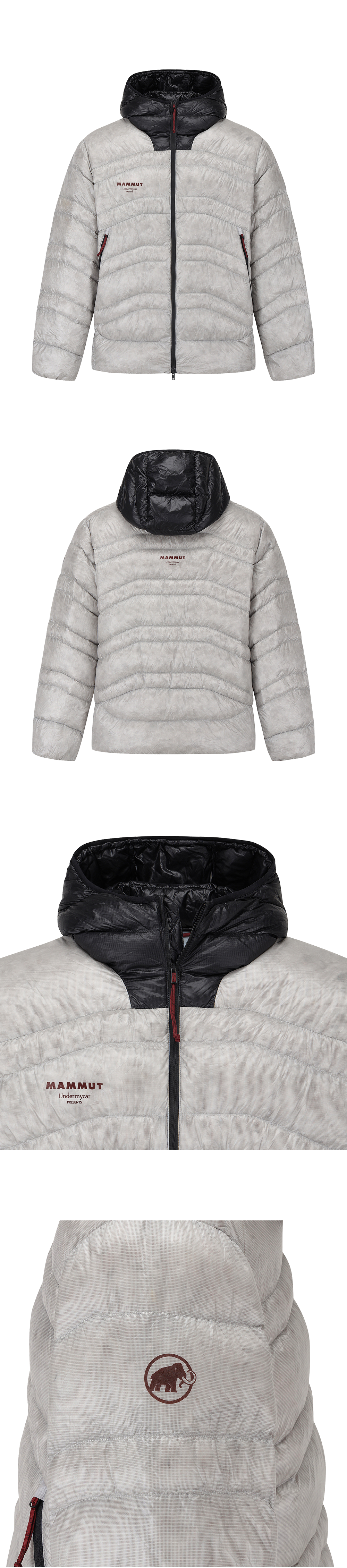 MAMMUT × UNDERMYCAR IN DOWN JACKET - GRAY
