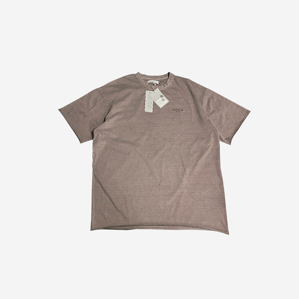 Mu.41 Anti Fxxking Logo Play Basic Pigment T-Shirts Beige